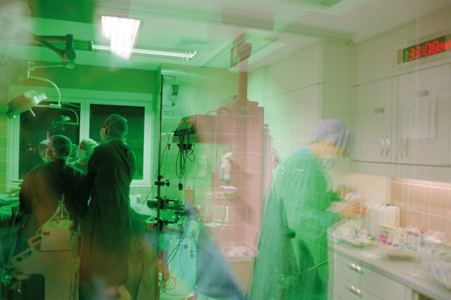 Manejo de productos químicos en hospitales.