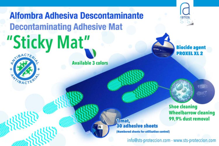 Ramos STS. Alfombra adhesiva descontaminante CleanGuard® “Sticky Mat”.