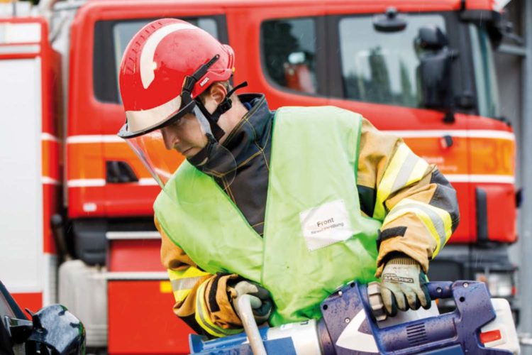 Casco de bombero.