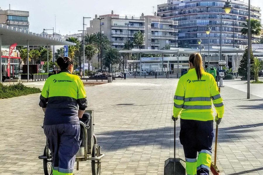Limpieza de residuos.