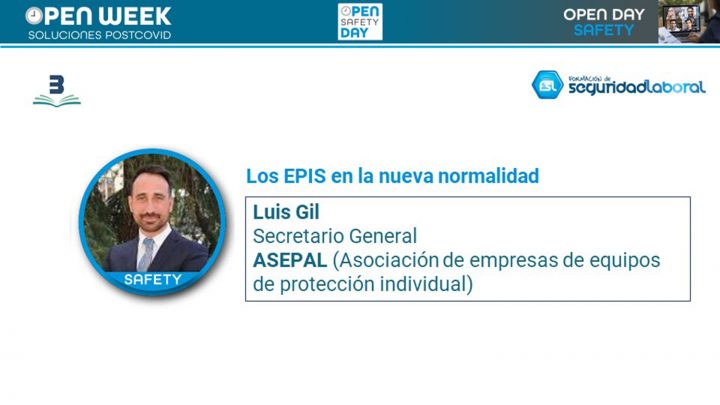 Luis Gil, secretario general ASEPAL (Asociación de empresas de equipos de protección individual). Open Safety Day