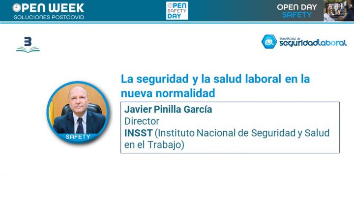 Javier Pinilla, director del INSST (Instituto nacional de Seguridad y Salud en el Trabajo). Open Safety Day