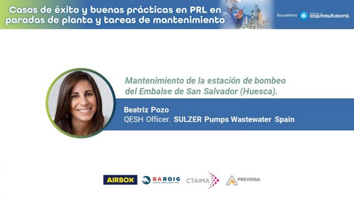 Beatriz Pozo, QESH Officer de SULZER Pumps Wastewater Spain.