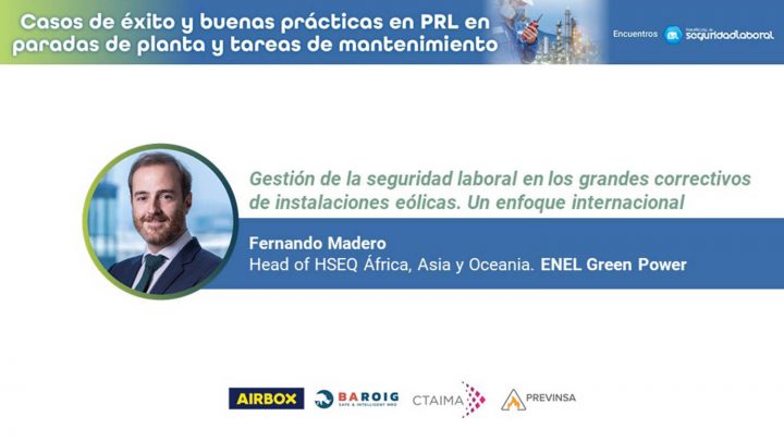 Fernando Madero, Head of HSEQ África, Asia y Oceanía de ENEL Green Power.