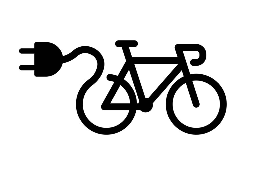 Electric bike icon