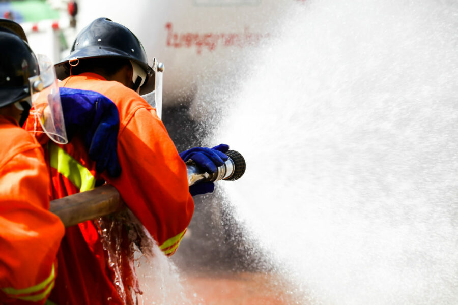 Equipos de protección individual contra incendios.